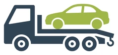 Logo : dépanneuse plateau